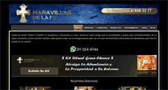 Desktop Screenshot of maravillasdelafe.com