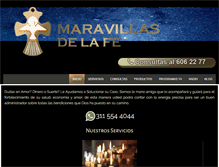 Tablet Screenshot of maravillasdelafe.com